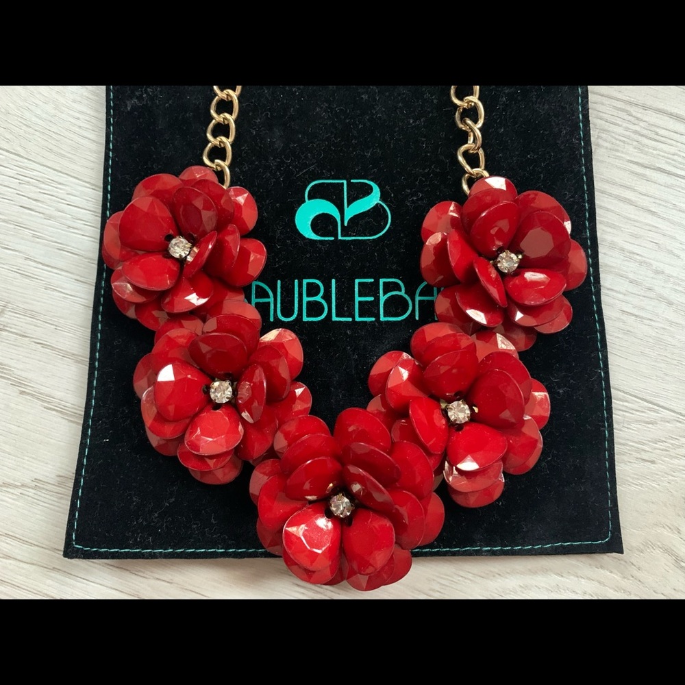 Baublebar brand Flower Blooms Statement Necklace